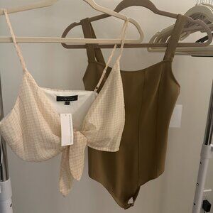 Bundles 2 x $ 20 Good American Size 2 /  Top size M